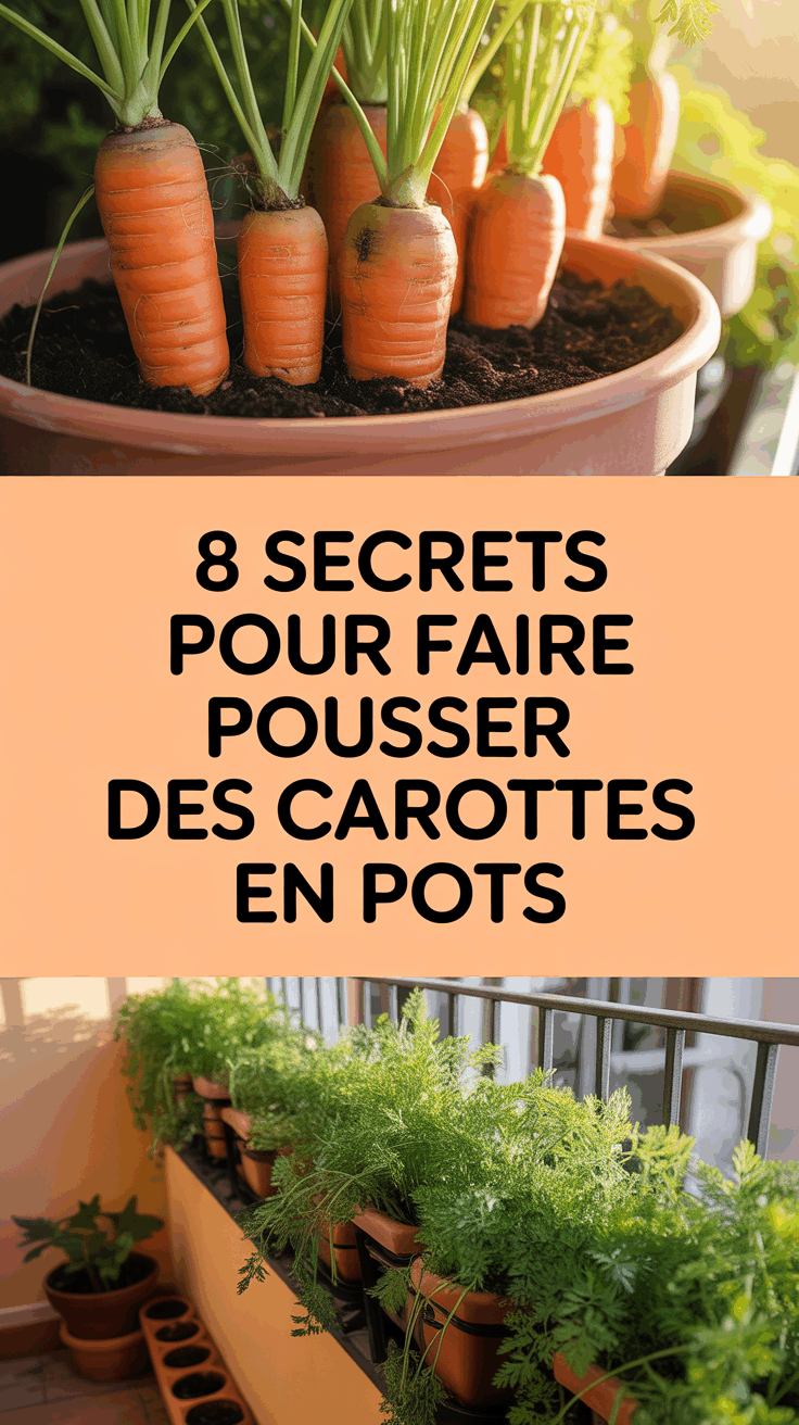 8 Secrets pour Faire Pousser des Carottes en Pots