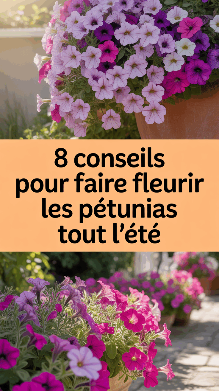 8 conseils pour faire fleurir les pétunias tout l&rsquo;été