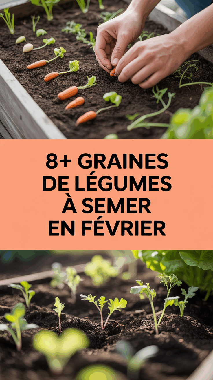 8+ graines de légumes à semer en février