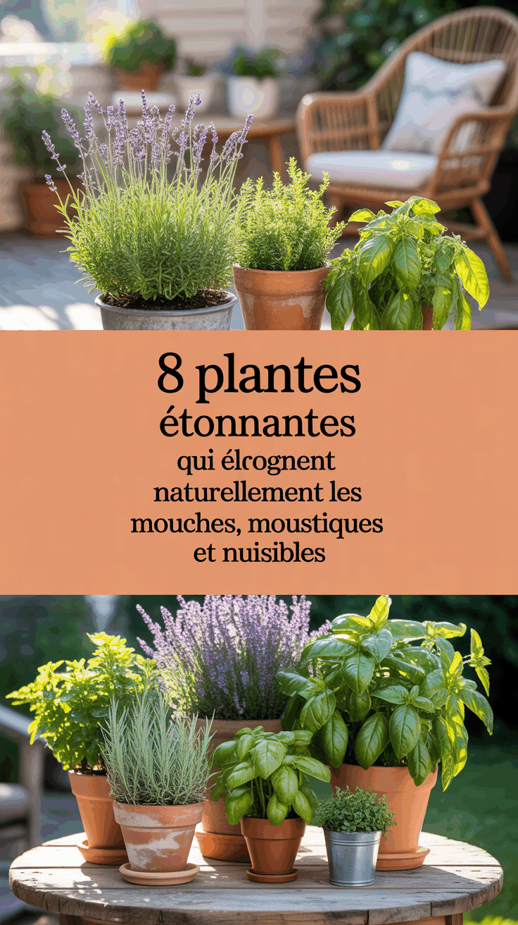 8 plantes étonnantes qui éloignent naturellement les mouches, moustiques et nuisibles
