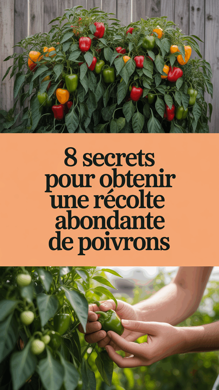8 secrets pour obtenir une récolte abondante de poivrons
