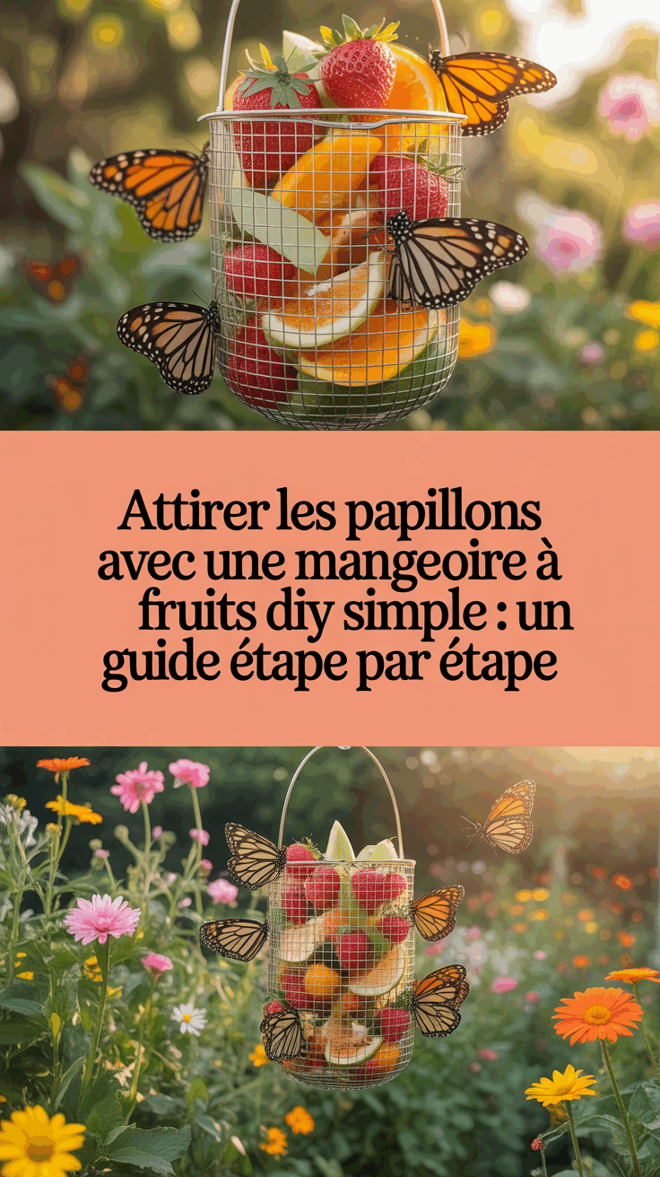Attirer les papillons avec une mangeoire à fruits DIY simple : un guide étape par étape