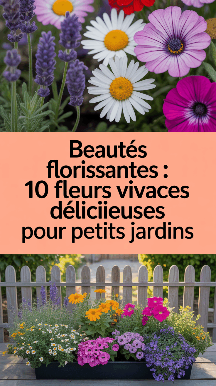 Beautés florissantes : 10 fleurs vivaces délicieuses pour petits jardins