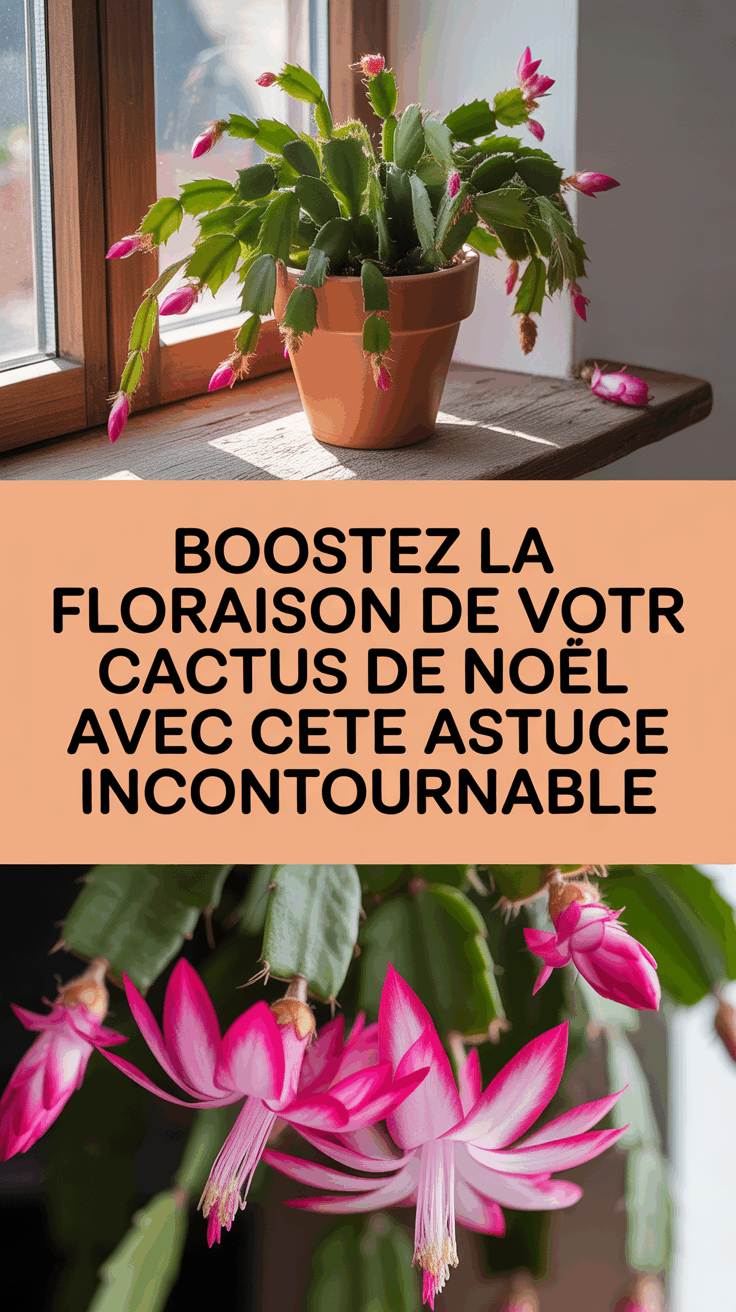 Boostez la floraison de votre cactus de Noël avec cette astuce incontournable