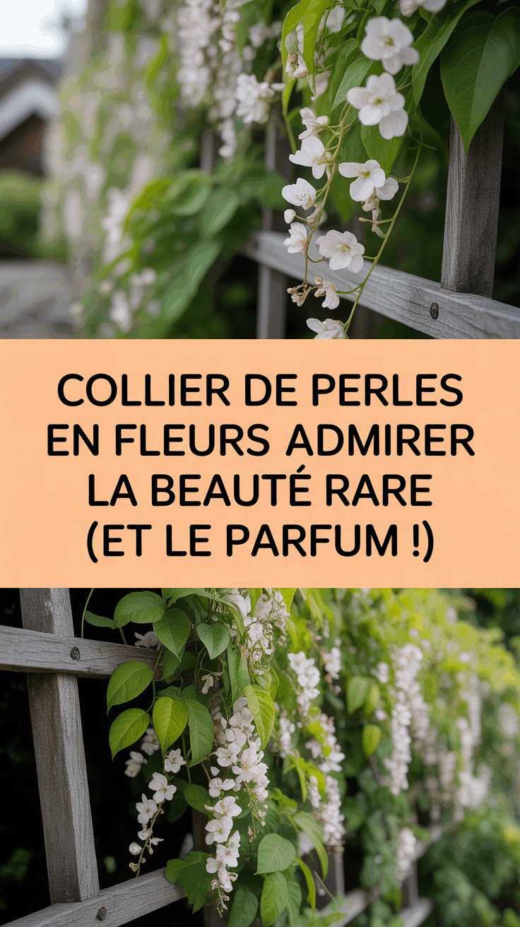 Collier de perles en fleurs : admirer la beauté rare (et le parfum !)