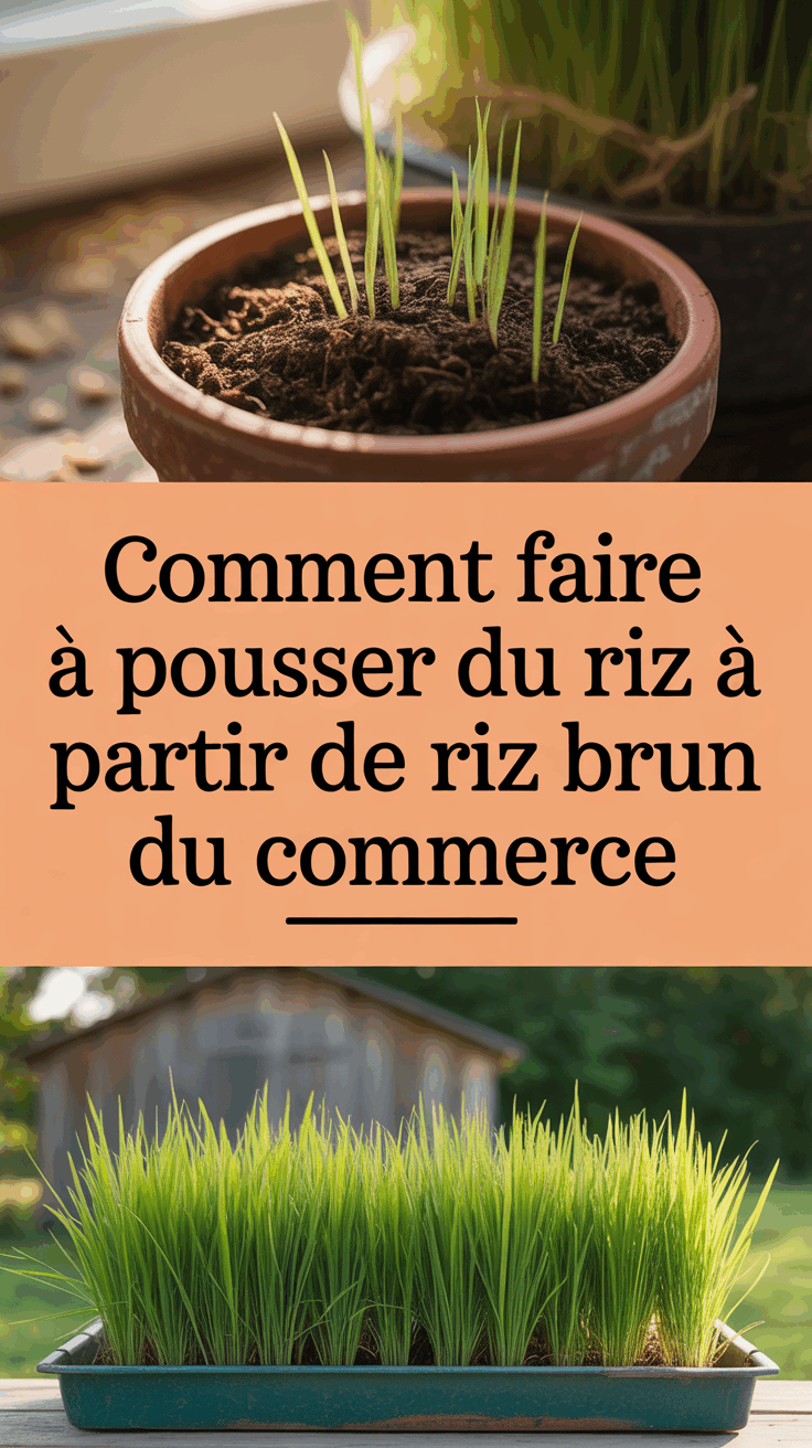 Comment Faire Pousser du Riz à Partir de Riz Brun du Commerce