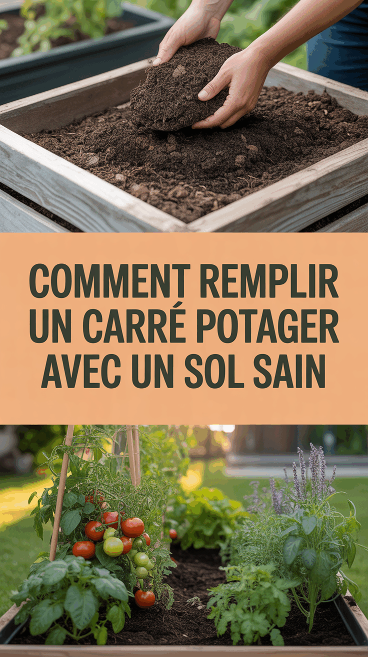 Comment Remplir Un Carré Potager Avec Un Sol Sain