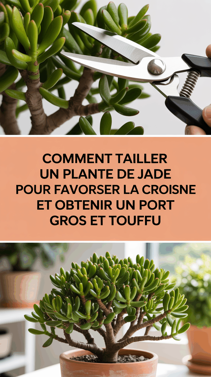 Comment Tailler un Plante de Jade pour Favoriser la Croissance et Obtenir un Port Gros et Touffu
