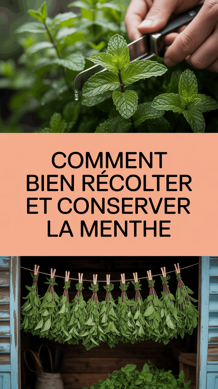Comment bien récolter et conserver la menthe