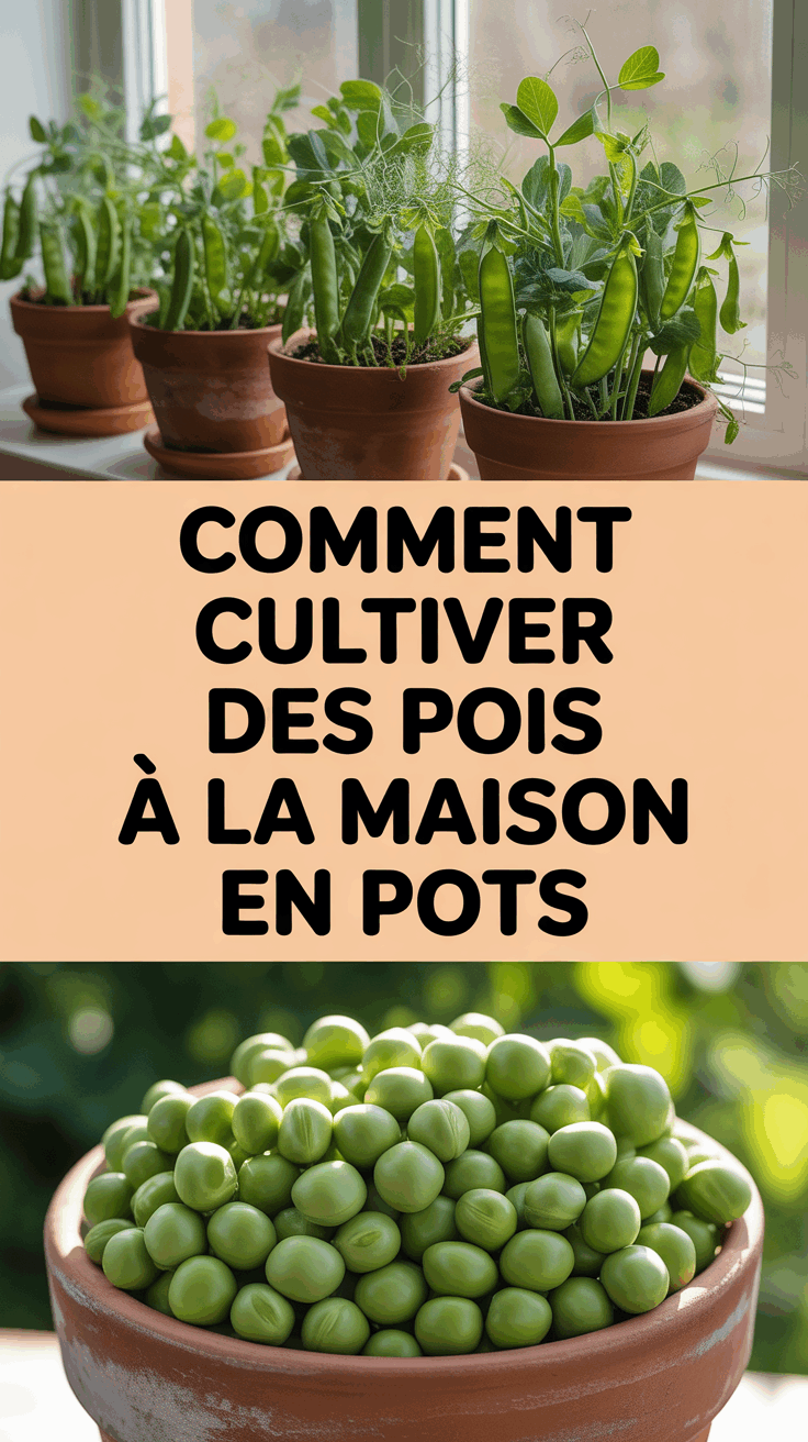 Comment cultiver des pois à la maison en pots
