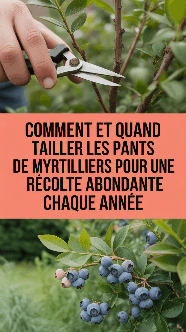 Comment et quand tailler les plants de myrtilliers pour une récolte abondante chaque année