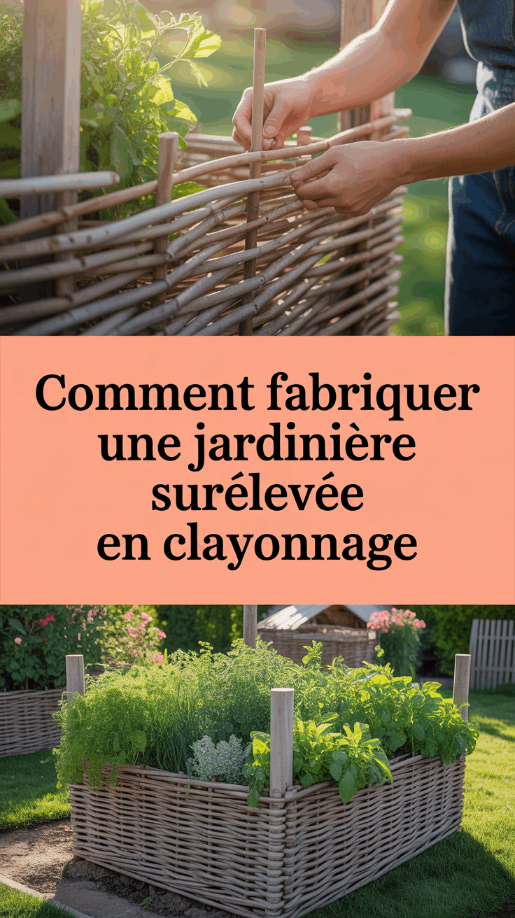 Comment fabriquer une jardinière surélevée en clayonnage