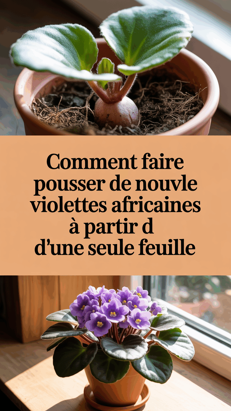 Comment faire pousser de nouvelles violettes africaines à partir d&rsquo;une seule feuille