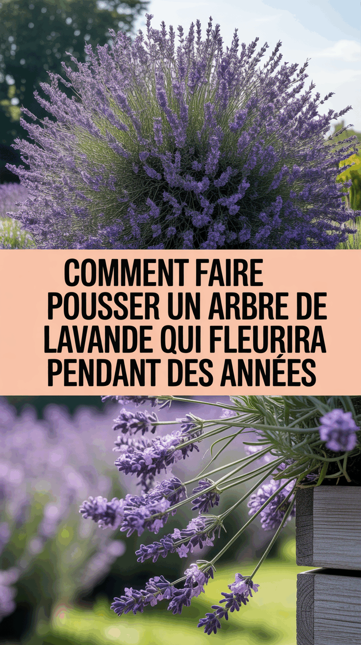 Comment faire pousser un arbre de lavande qui fleurira pendant des années