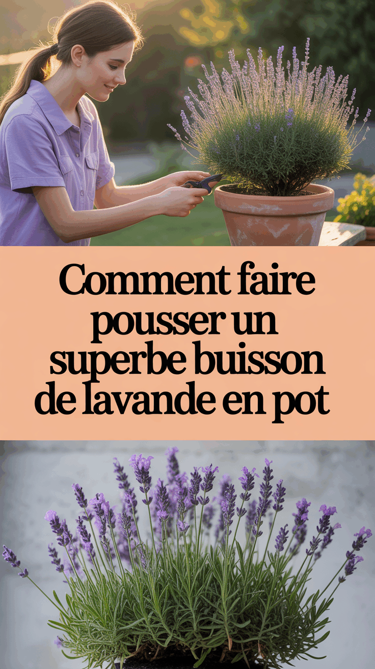 Comment faire pousser un superbe buisson de lavande en pot