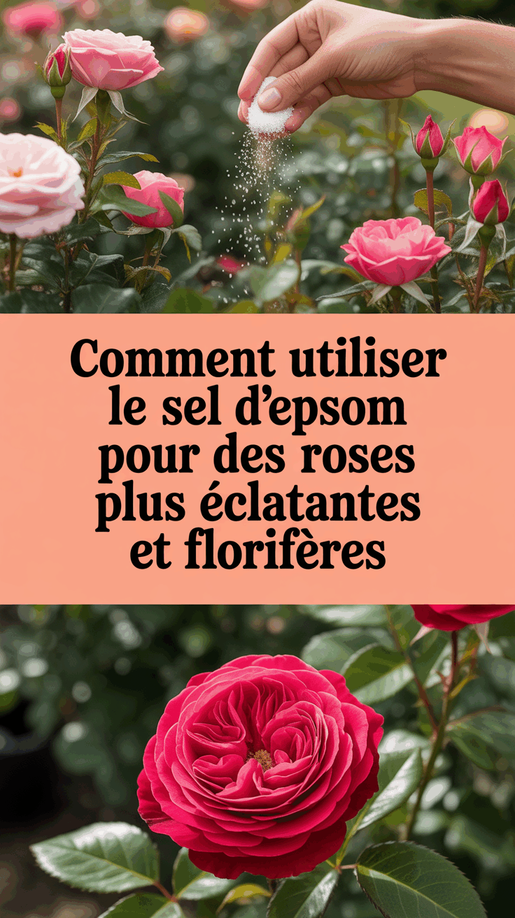 Comment utiliser le sel d&rsquo;Epsom pour des roses plus éclatantes et florifères