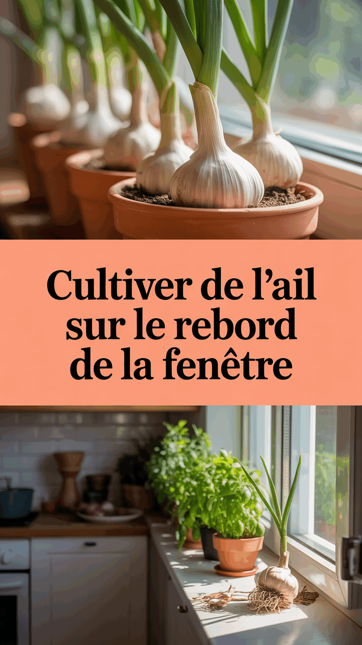 Cultiver de l&rsquo;ail sur le rebord de la fenêtre