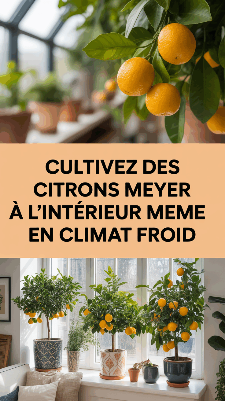 Cultivez des Citrons Meyer à l&rsquo;Intérieur Même en Climat Froid