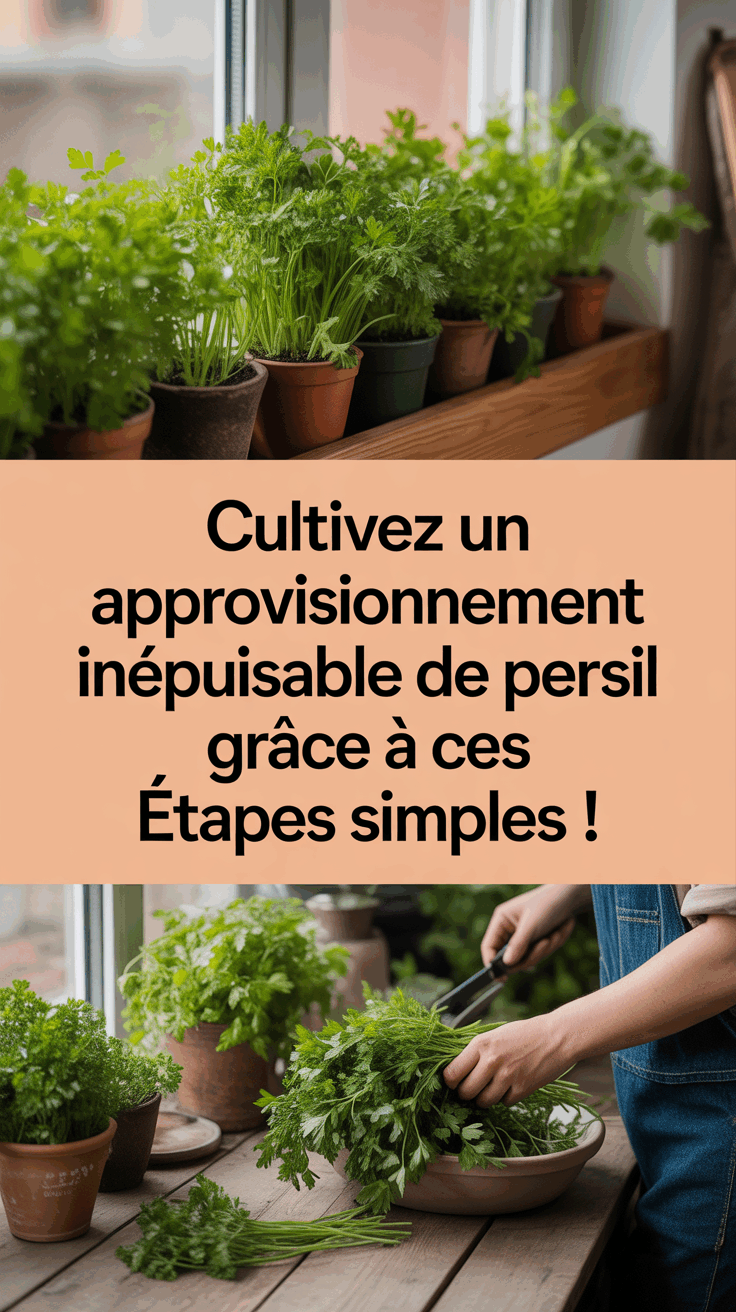 Cultivez un Approvisionnement Inépuisable de Persil grâce à Ces Étapes Simples !