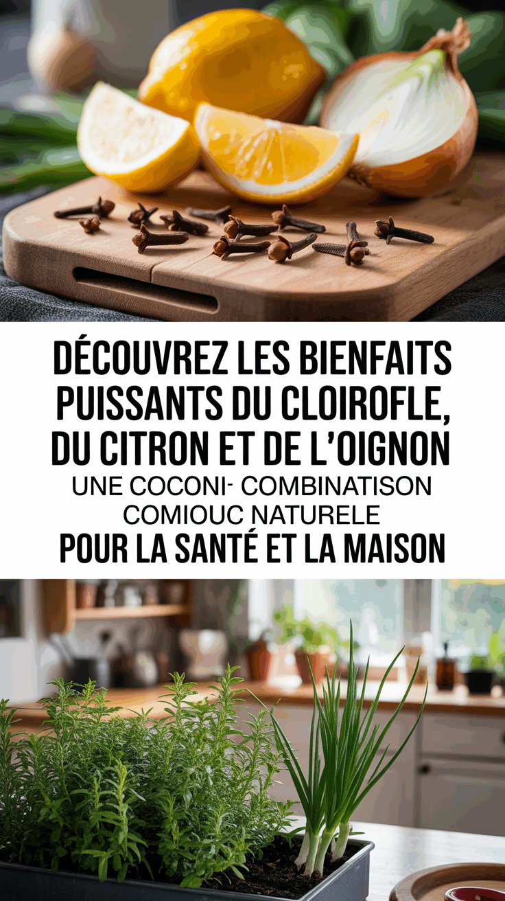 Découvrez les Bienfaits Puissants du Clou de Girofle, du Citron et de l’Oignon : une Combinaison Naturelle pour la Santé et la Maison