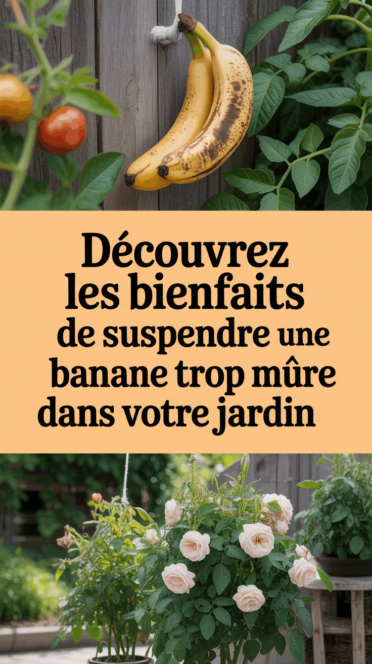 Découvrez les bienfaits de suspendre une banane trop mûre dans votre jardin