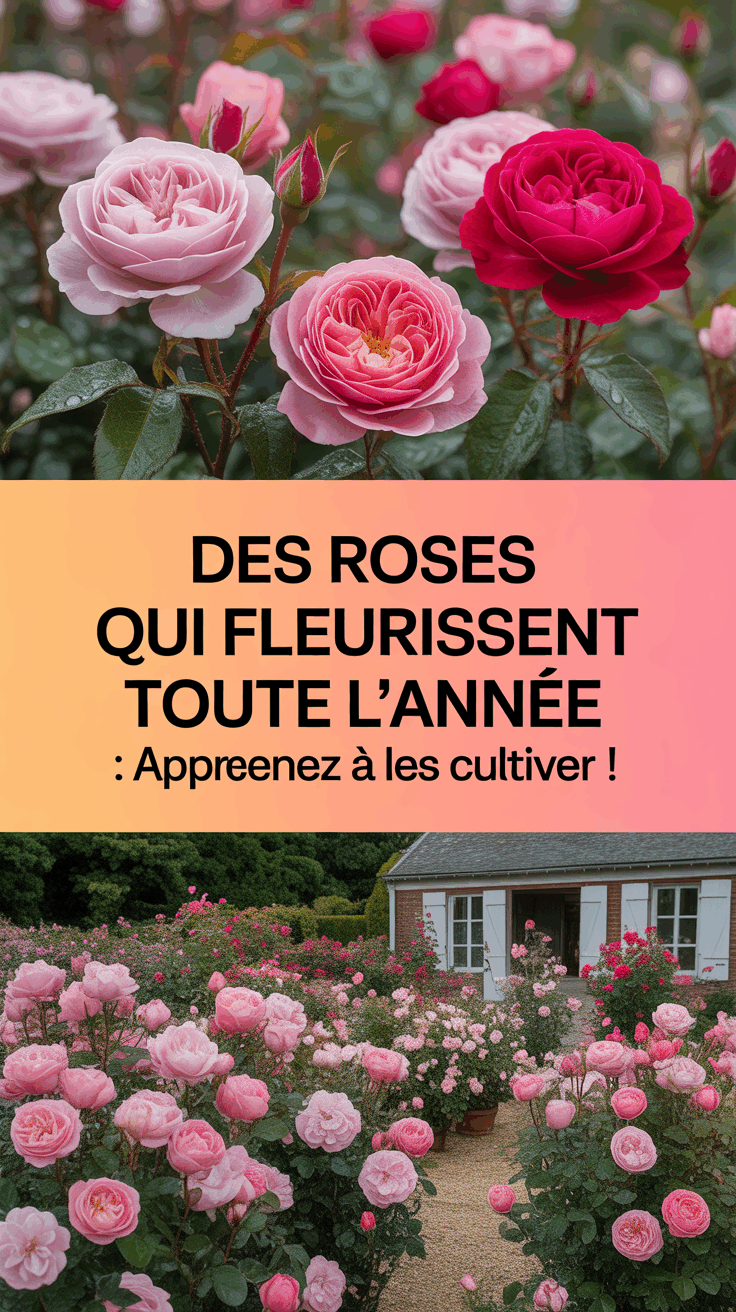Des roses qui fleurissent toute l'année : apprenez à les cultiver !