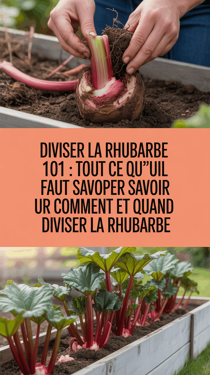 Diviser la rhubarbe 101 : tout ce qu’il faut savoir sur comment et quand diviser la rhubarbe