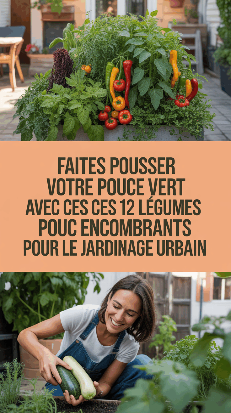 Faites Pousser Votre Pouce Vert avec Ces 12 Légumes Peu Encombrants pour le Jardinage Urbain