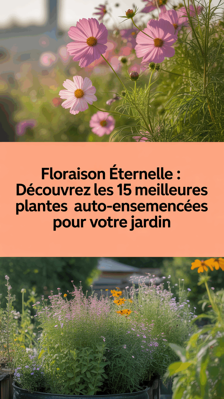 Floraison Éternelle : Découvrez les 15 Meilleures Plantes Auto-ensemencées pour Votre Jardin