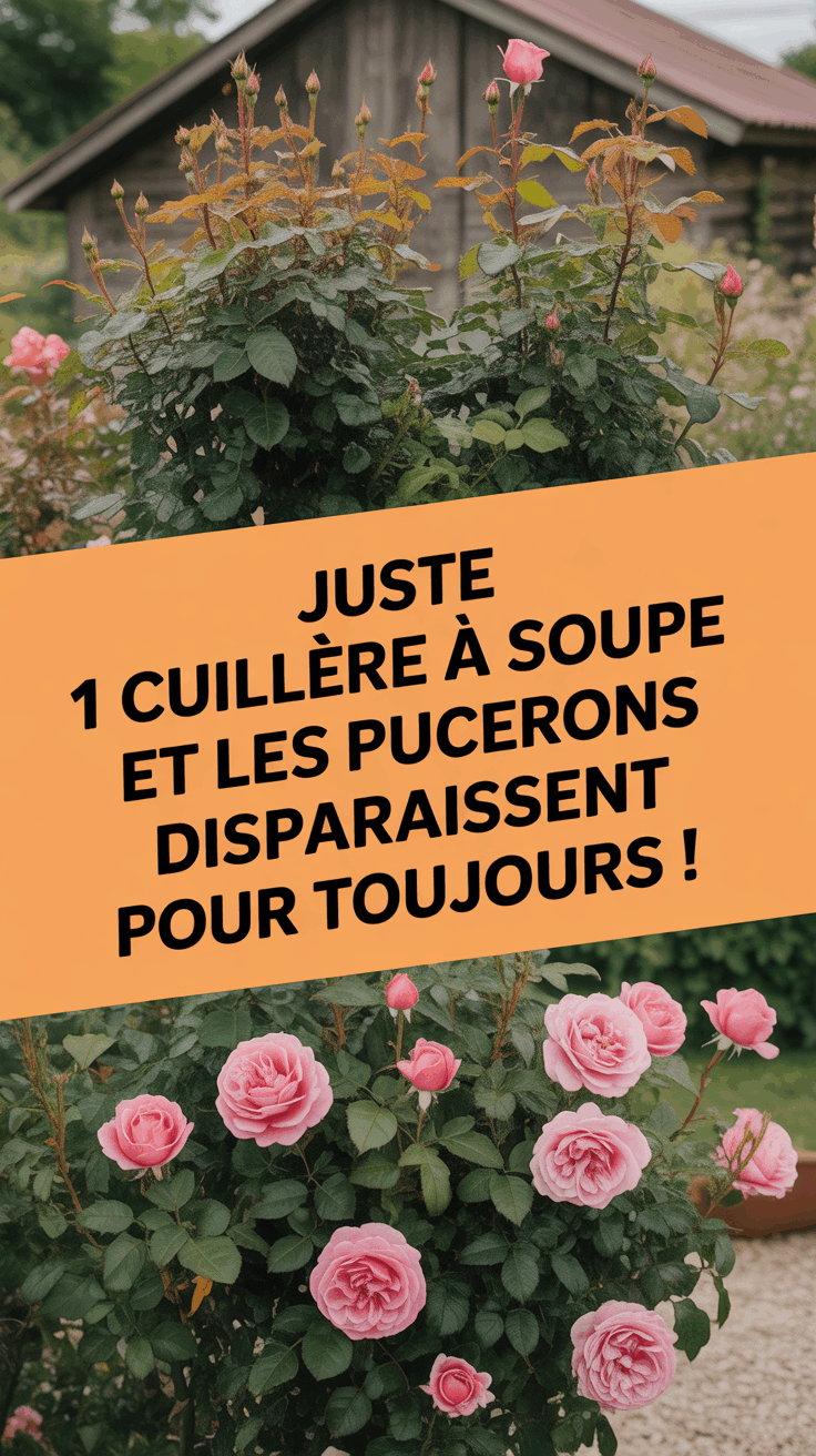 Juste 1 cuillère à soupe et les pucerons disparaissent pour toujours !