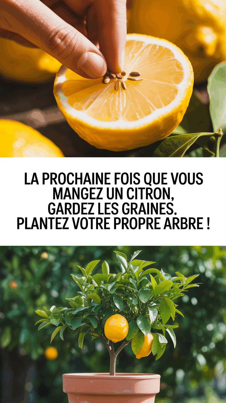 La prochaine fois que vous mangez un citron, gardez les graines. Plantez votre propre arbre !