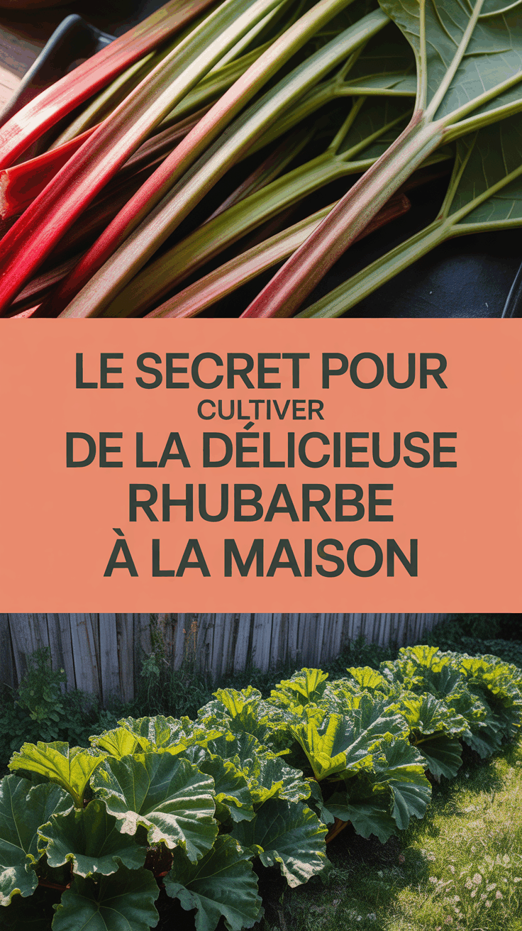 Le secret pour cultiver de la délicieuse rhubarbe à la maison