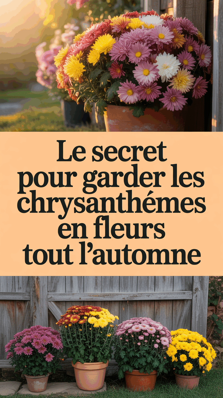 Le secret pour garder les chrysanthèmes en fleurs tout l&rsquo;automne