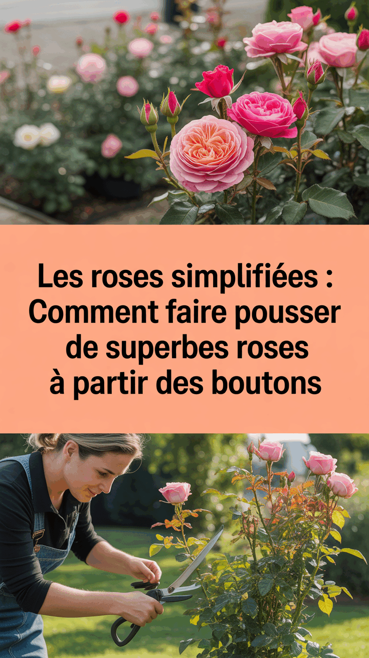 Les Roses Simplifiées : Comment Faire Pousser de Superbes Roses à Partir des Boutons