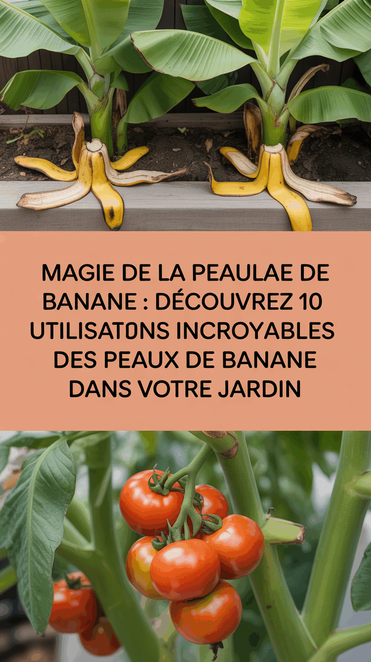Magie de la peau de banane : découvrez 10 utilisations incroyables des peaux de banane dans votre jardin