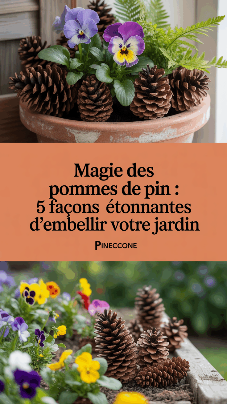 Magie des pommes de pin : 5 façons étonnantes d’embellir votre jardin