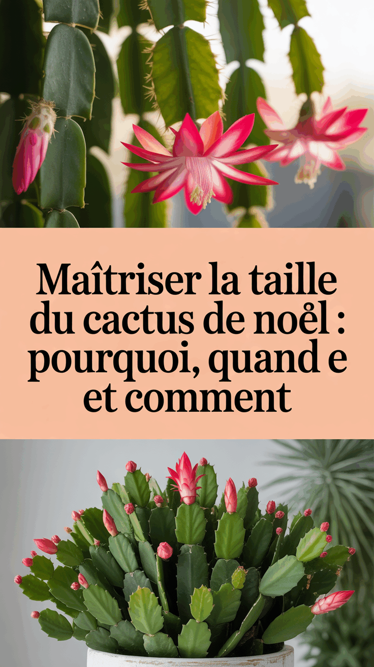 Maîtriser la taille du cactus de Noël : Pourquoi, quand et comment