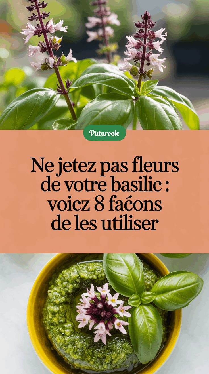 Ne jetez pas les fleurs de votre basilic : voici 8 façons de les utiliser