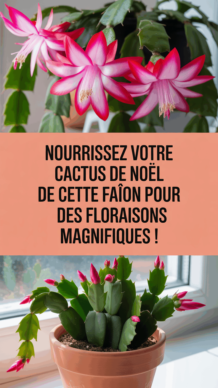 Nourrissez votre cactus de Noël DE CETTE FAÇON pour des floraisons magnifiques !