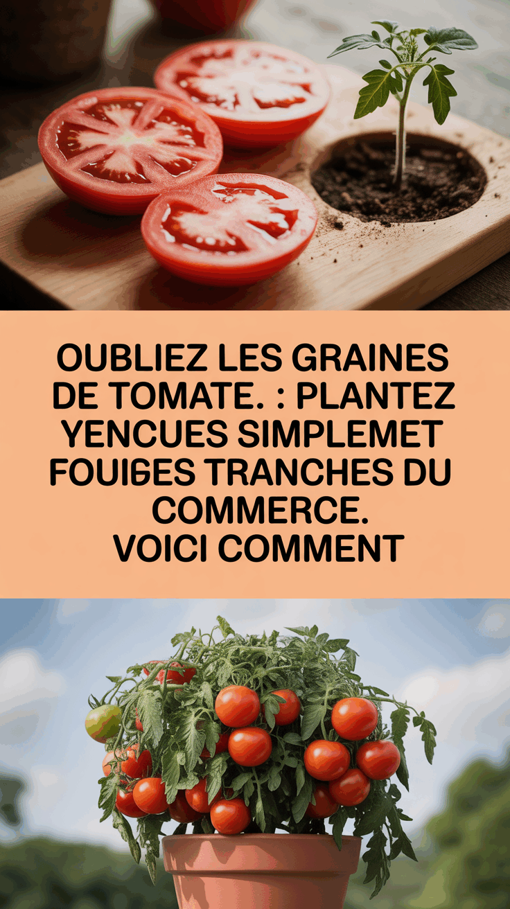 Oubliez les graines de tomate : plantez simplement quelques tranches du commerce. Voici comment