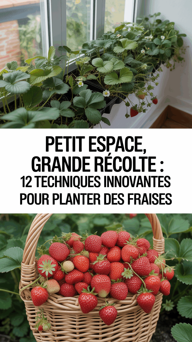 Petit espace, grande récolte : 12 techniques innovantes pour planter des fraises