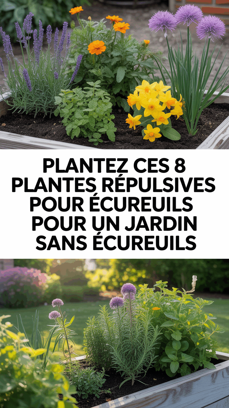 Plantez ces 8 plantes répulsives pour écureuils pour un jardin sans écureuils