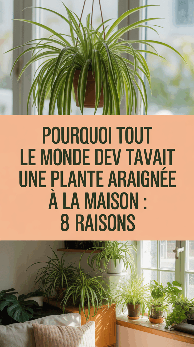 Pourquoi Tout le Monde Devrait Avoir une Plante Araignée à la Maison : 8 Raisons