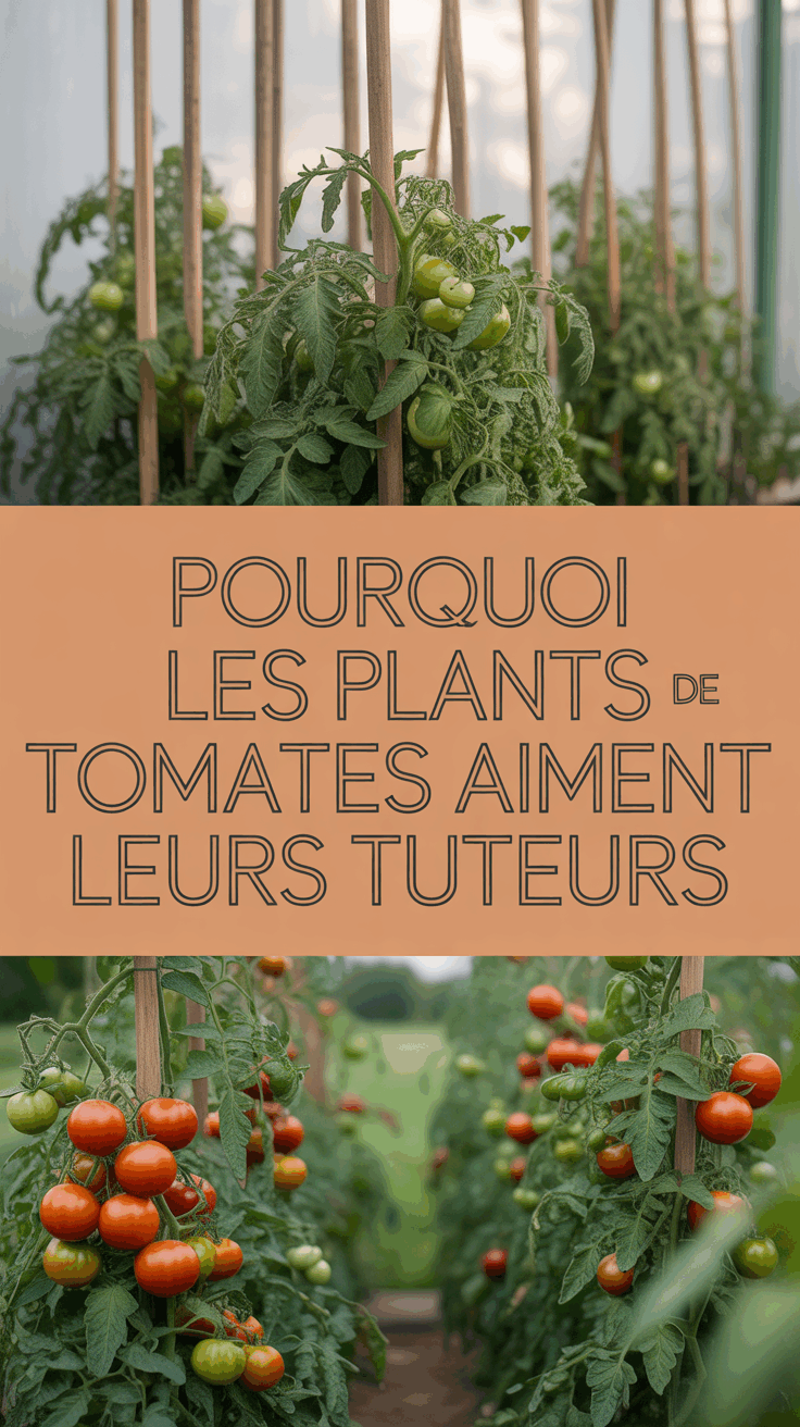 Pourquoi les plants de tomates aiment leurs tuteurs