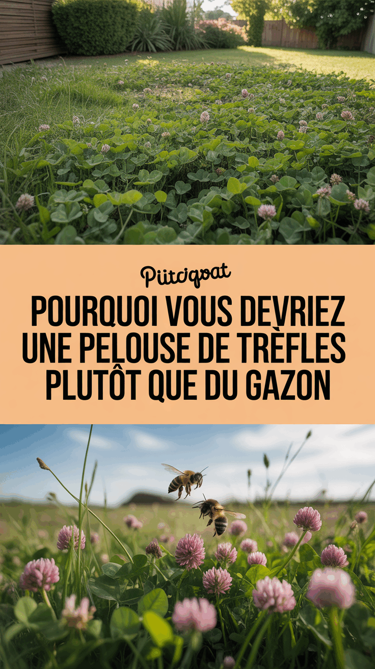 Pourquoi vous devriez cultiver une pelouse de trèfles plutôt que du gazon