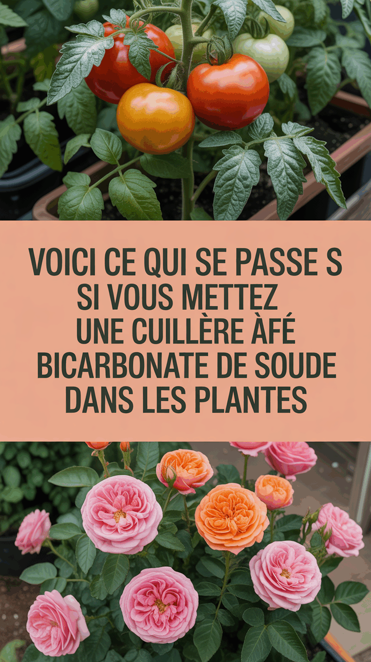 Voici ce qui se passe si vous mettez une cuillère à café de bicarbonate de soude dans les plantes
