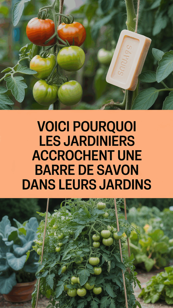 Voici pourquoi les jardiniers accrochent une barre de savon dans leurs jardins