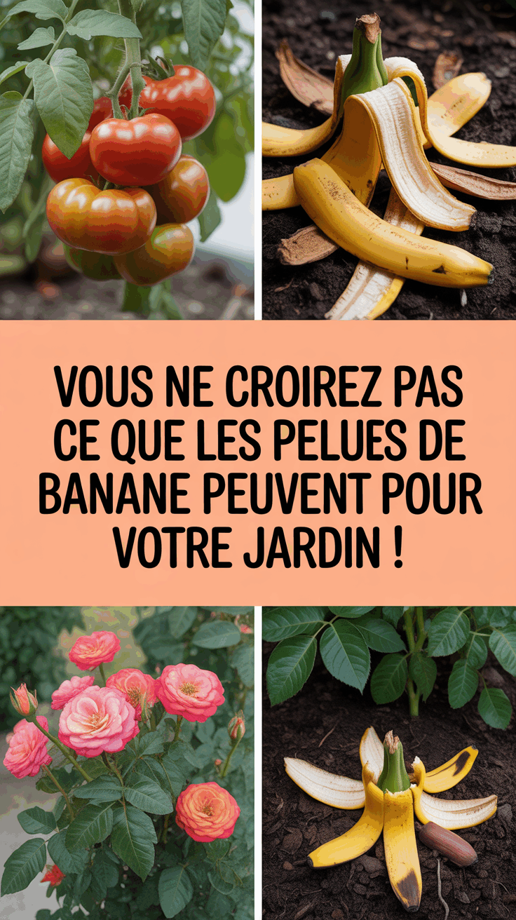Vous ne croirez pas ce que les pelures de banane peuvent faire pour votre jardin !