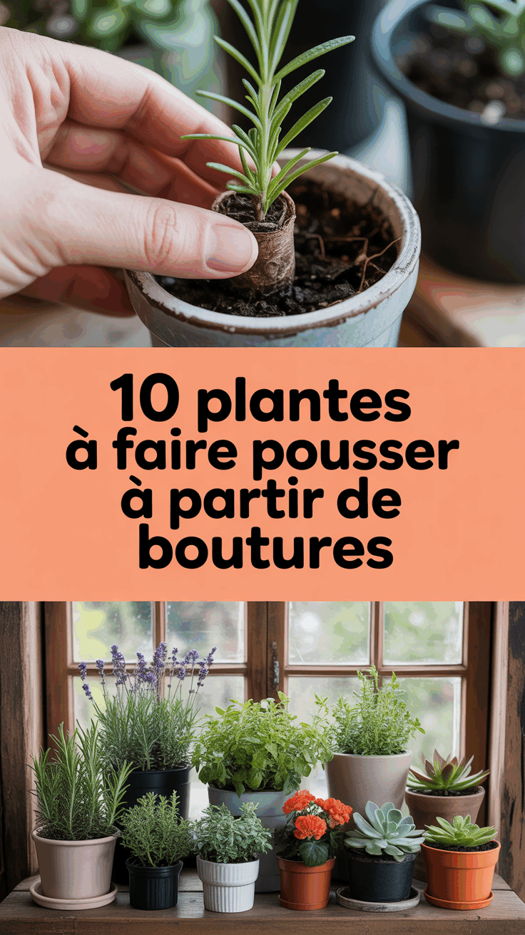 10 Plantes à Faire Pousser à Partir de Boutures
