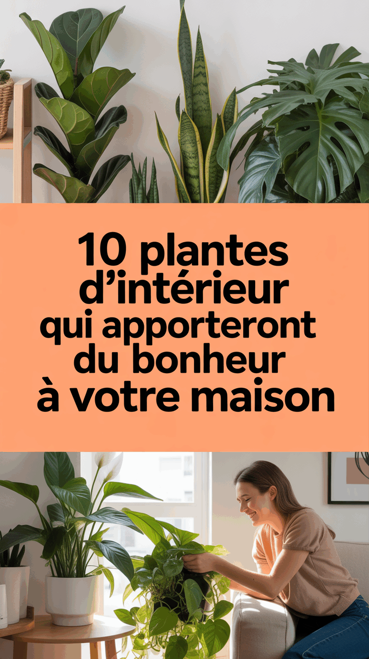 10 Plantes d'intérieur qui apporteront du bonheur à votre maison